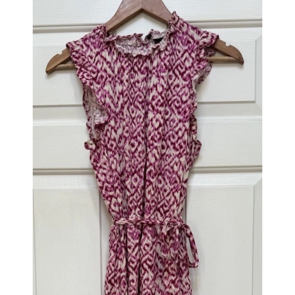Women’s Who What Wear Pink and White Maxi Dress medium